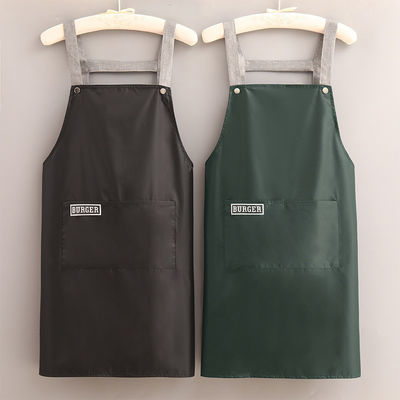 Logo personnalisé Polyester coton-chef tablier de cuisine pour la vie quotidienne dans les cafés Restaurants Cuisine