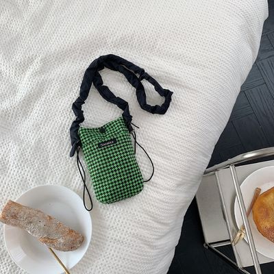 OEM/ODM Acceptable Petit grille carrée Mini téléphone cellulaire sac à dos en toile