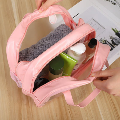 Dernière mode Logo personnalisé imprimé laser PVC sac cosmétique holographique avec fermeture à glissière