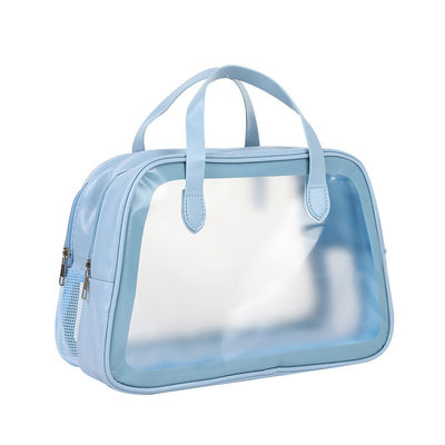 Dernière mode Logo personnalisé imprimé laser PVC sac cosmétique holographique avec fermeture à glissière
