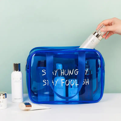 Logo personnalisé Sac de maquillage imperméable à l' eau avec fermeture à glissière pour les toilettes à la mode