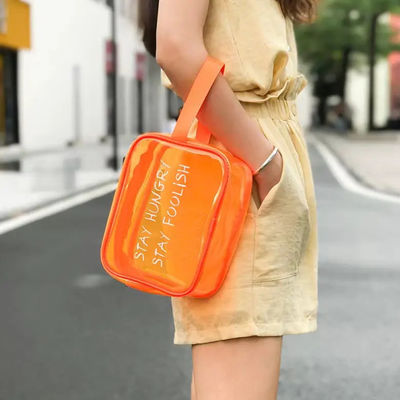 Logo personnalisé Sac de maquillage imperméable à l' eau avec fermeture à glissière pour les toilettes à la mode