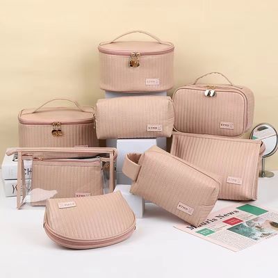 Sacoche cosmétique de voyage quotidienne sac de maquillage en cuir personnalisé pour les articles de toilette et les cosmétiques