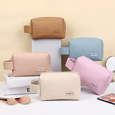 Sacoche cosmétique de voyage quotidienne sac de maquillage en cuir personnalisé pour les articles de toilette et les cosmétiques