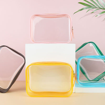 Fermeture à fermeture à glissière Sac de maquillage imperméable pour les voyages et l'organisation des toilettes