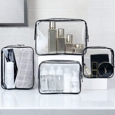 Fermeture à fermeture à glissière Sac de maquillage imperméable pour les voyages et l'organisation des toilettes