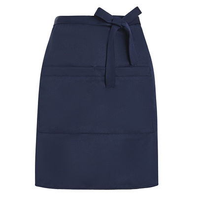 Logo personnalisé Vie quotidienne Unisexe personnalisé Serveur blanc imperméable à l'eau demi-polyester tablier
