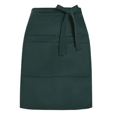 Logo personnalisé Vie quotidienne Unisexe personnalisé Serveur blanc imperméable à l'eau demi-polyester tablier