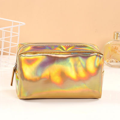 Sac en cuir laser en PU sur mesure Cas de crayon, pinceau étanche, sac de maquillage, sac cosmétique