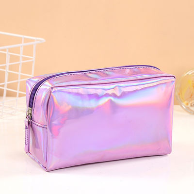 Sac en cuir laser en PU sur mesure Cas de crayon, pinceau étanche, sac de maquillage, sac cosmétique
