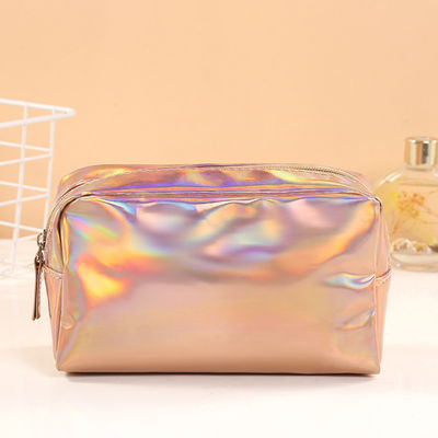 Sac en cuir laser en PU sur mesure Cas de crayon, pinceau étanche, sac de maquillage, sac cosmétique