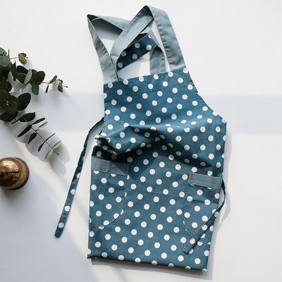 Logo personnalisé, tablier en coton imprimé, tablier en toile professionnel, uniforme de serveur, tablier pour femme