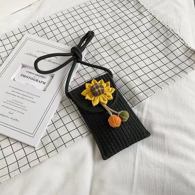 Sac tissé fleur épaule crossbody sac de femme pour couleur personnalisée et vacances à la plage