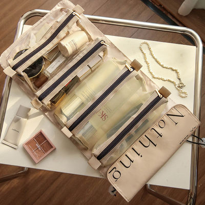 Sac de toilettes de voyage imperméable à l'eau de grande capacité parfait pour le stockage des produits de soins de la peau