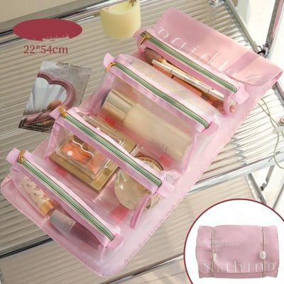 Sac de toilettes de voyage imperméable à l'eau de grande capacité parfait pour le stockage des produits de soins de la peau
