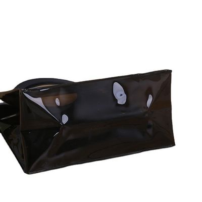 Sac cosmétique en PVC cadeau iridescent avec poignée laser