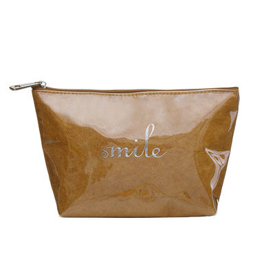 Logo personnalisé imprimé sac de rangement fermeture à glissière sac de toilette Dupont commercial de luxe pour tous les jours