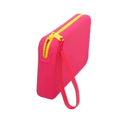 Sac de stockage de production numérique avec logo sac cosmétique imperméable à l'eau pinceau de maquillage en silicone