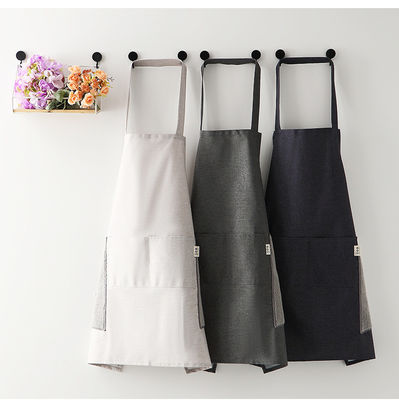 Le dernier tablier à la mode pour cuisiner et jardiner en polyester de coton noir pur