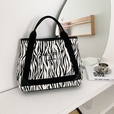 Logo personnalisé Voyage Polyester Femmes épaule toile Sac de plage pour le shopping et les loisirs