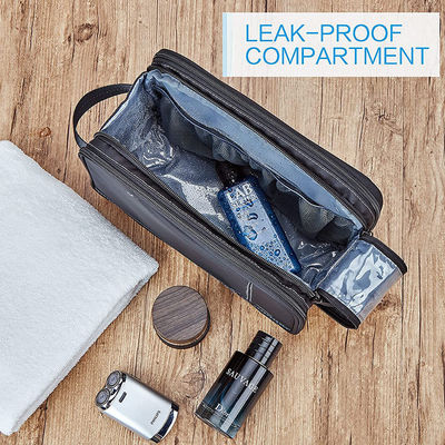 échantillon grande capacité séparation humide et sèche sac de toilette imperméable polyester homme sac de rangement avec logo personnalisé