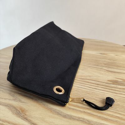 OEM/ODM Accepté Logo personnalisé imprimé sur toile Fermeture à glissière Sac de maquillage pour le stockage de crayons et de pièces
