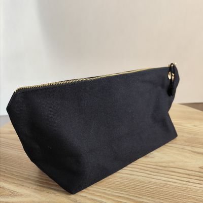 OEM/ODM Accepté Logo personnalisé imprimé sur toile Fermeture à glissière Sac de maquillage pour le stockage de crayons et de pièces