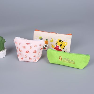 Logo personnalisé imprimer sac crayon de toile pour les exigences du client
