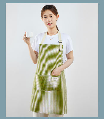 Personnaliser le tablier de cuisine avec le logo coton linge de chambre Uniforme du personnel pour le bar du restaurant