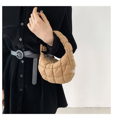 Sac à main personnalisé de couleur 2024 Tendance à la grille Sac de coton à motifs pour les femmes à la mode
