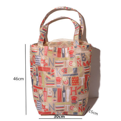 Logo personnalisé Accepté Polyester Patchwork Mesh Drainstring Bags pour les besoins cosmétiques du maquillage