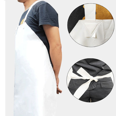 Bar de restaurant Logo personnalisé imprimé plastique étanche en caoutchouc vinyle bib soudage boucher TPU tablier