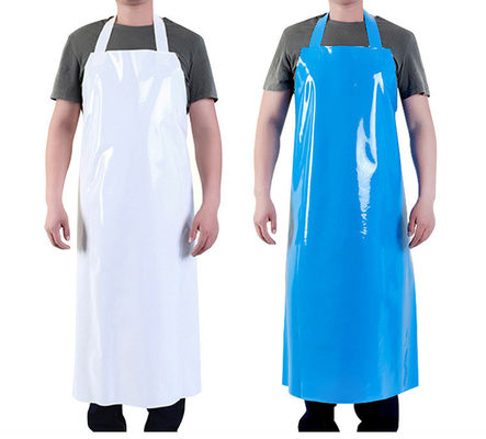 Bar de restaurant Logo personnalisé imprimé plastique étanche en caoutchouc vinyle bib soudage boucher TPU tablier