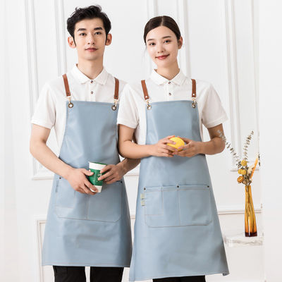 Grill Restaurant Bar Boutique Cafés Beauté Nails Studios Uniforme prétexte en cuir sur mesure pour chef en coton