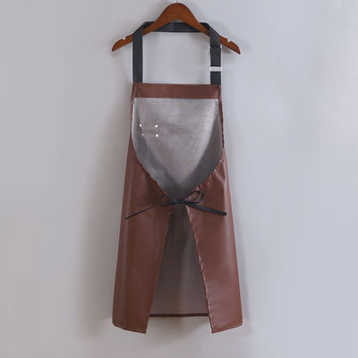 Logo personnalisé écharpe en cuir imperméable à l'eau pour cuisine barman BBQ type uniforme