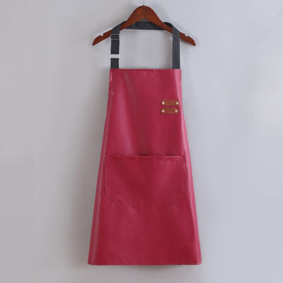 Logo personnalisé écharpe en cuir imperméable à l'eau pour cuisine barman BBQ type uniforme