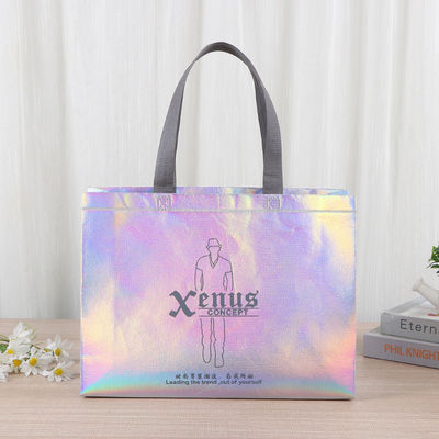 Sac d'épicerie laser non tissé pour les besoins quotidiens et la couleur personnalisée