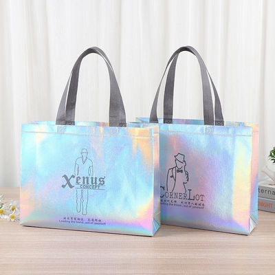 Sac d'épicerie laser non tissé pour les besoins quotidiens et la couleur personnalisée