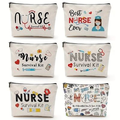 Logo personnalisé sac de rangement imprimé toilette maquillage de voyage sac de toilette recyclable sac cosmétique en coton