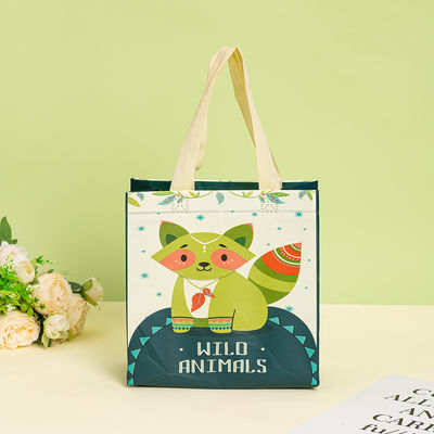Nouveau sac d'épicerie non tissé recyclable à la mode avec logo pour les articles de taille moyenne