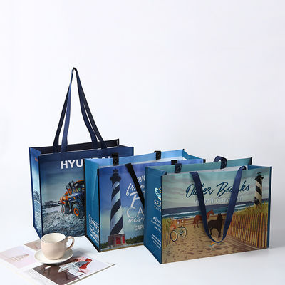 Sac non tissé laminé écologique de taille moyenne pour boutique de shopping personnalisé