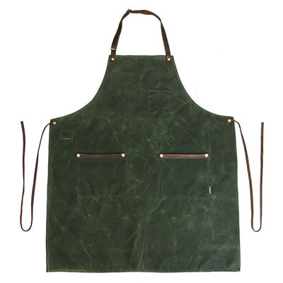 Couleur personnalisée étanche à l'eau en toile cirée tablier de travail tablier avec poches à outils