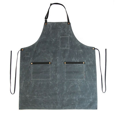 Couleur personnalisée étanche à l'eau en toile cirée tablier de travail tablier avec poches à outils