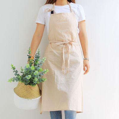 OEM/ODM Acceptable Design personnalisé tablier en lin de coton pour la cuisine Cuisine Chef ménage