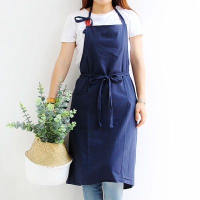 OEM/ODM Acceptable Design personnalisé tablier en lin de coton pour la cuisine Cuisine Chef ménage