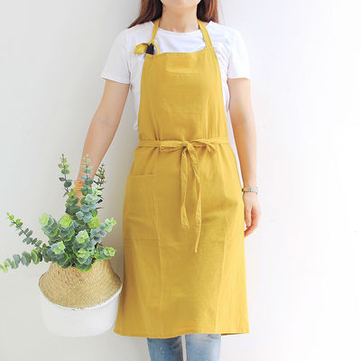 OEM/ODM Acceptable Design personnalisé tablier en lin de coton pour la cuisine Cuisine Chef ménage