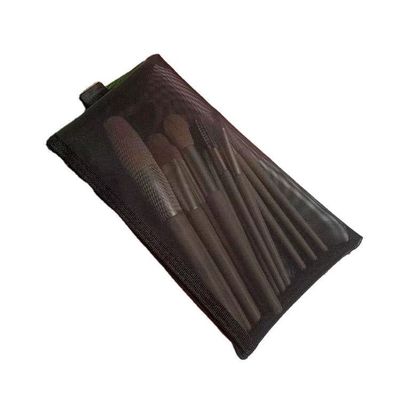 Sacs à mailles noires personnalisés maquillage durable et sacs de voyage avec sac fermeture à glissière à mailles