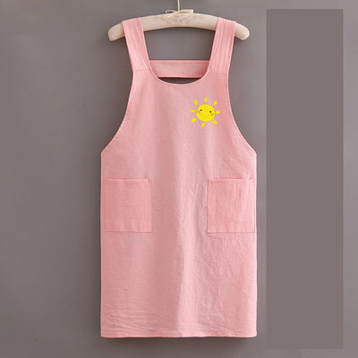 Logo personnalisé toile Chef coton Unisexe Uniforme tablier pour cuisine commerciale Barbier salon