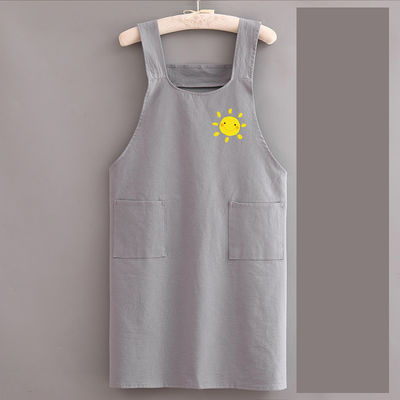 Logo personnalisé toile Chef coton Unisexe Uniforme tablier pour cuisine commerciale Barbier salon