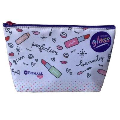 Promotion du magasinage Beauté Polyester Fermeture à glissière Maquillage de voyage Sac cosmétique de taille moyenne